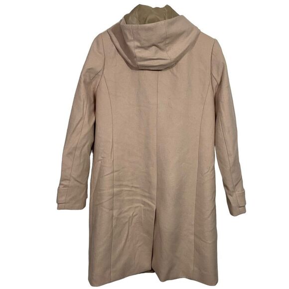 J. Crew Blush Pink Long Length Pea Coat - Picture 2 of 3